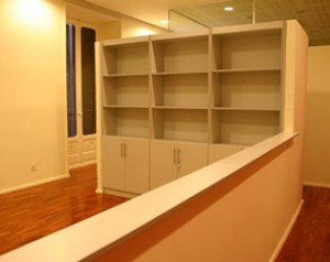Mueble librería para recepción