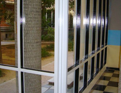 Restauración de una cristalera para finca histórica particular en Madrid.