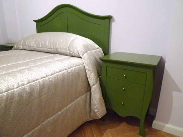 Muebles dormitorio verde